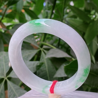 天然缅料老坑A货翡翠正圈手镯55.5/13/9.2mm（ A111202