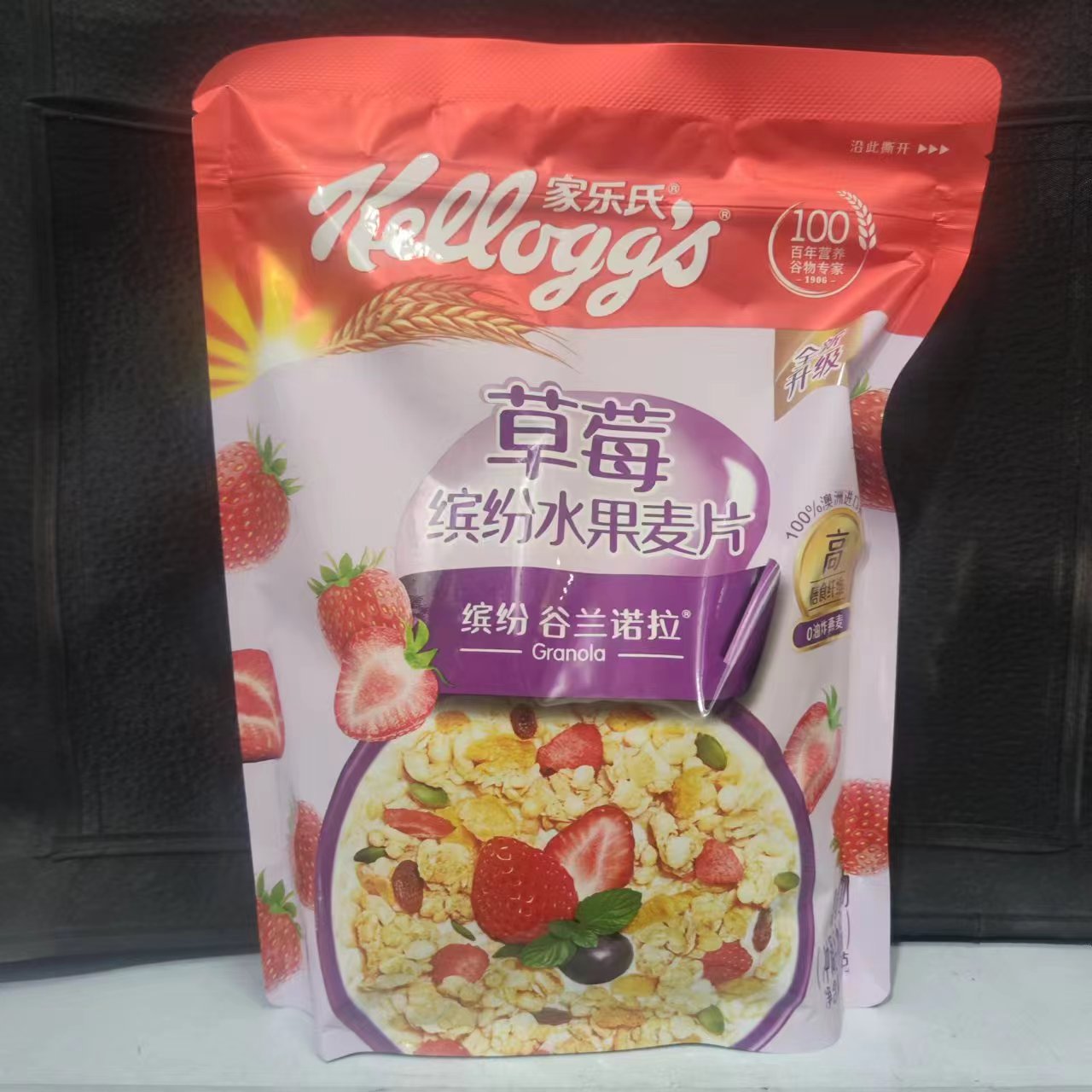 家乐氏草莓水果麦片400g即食水果/坚果混合麦片