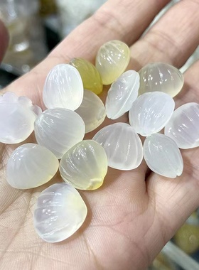 高冰掌上明珠玉髓贝壳玛瑙diy吊坠爆款古风时尚高级