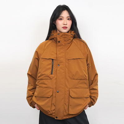 PANMAX/潘·麦克斯25年冬季大码男装宽松加厚户外工装派克棉服