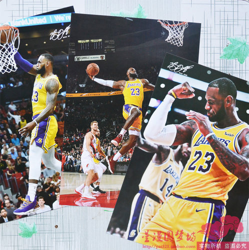 NBA詹姆斯大海报墙贴纸篮球湖人