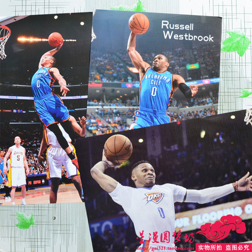 nba威少海报纸墙贴画墙纸