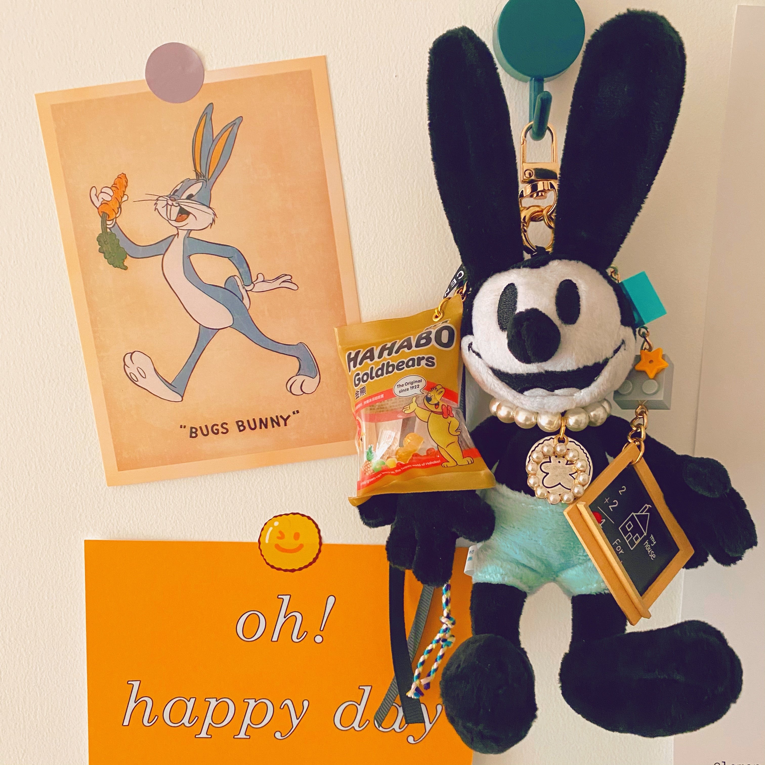 奥斯华幸运兔挂件 包包挂饰  钥匙扣 送女友礼物 瓶子家萌物 百搭