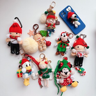 圣诞挂件合集!高飞/唐老鸭/史努比/玲娜贝儿/幸运兔/kitty包挂