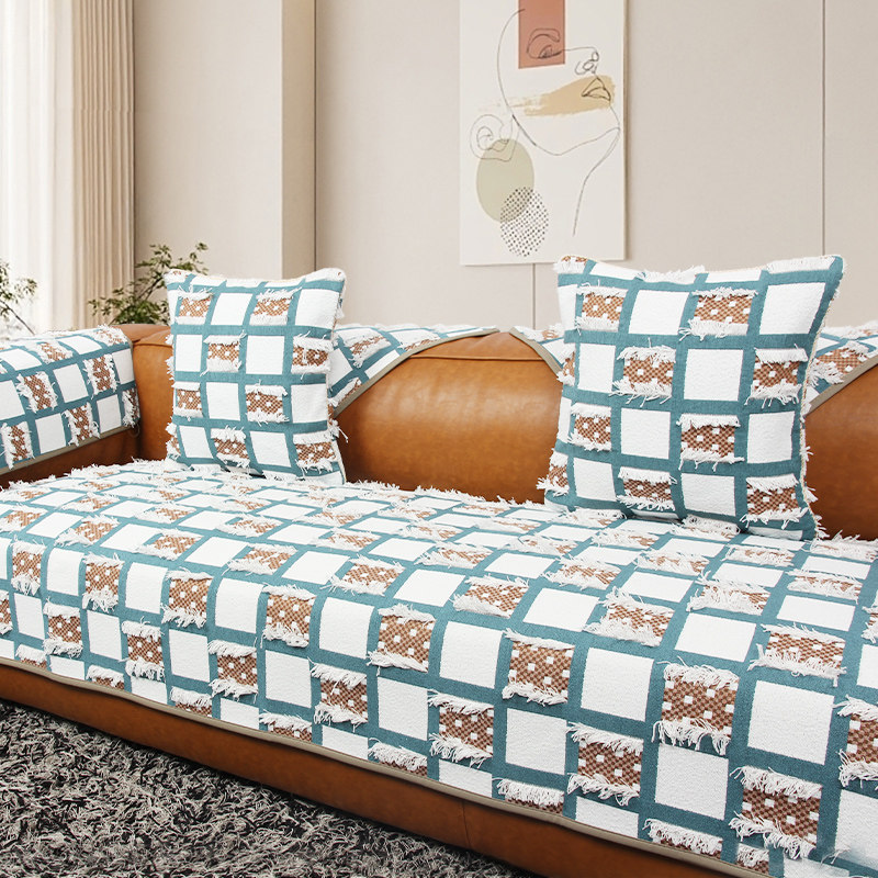 四季通用皮沙发垫防滑坐垫简约现代田园风直排沙发套罩巾2024新款,居家布艺,沙发垫,淘宝优惠券,粉丝福利购,淘宝优惠卷