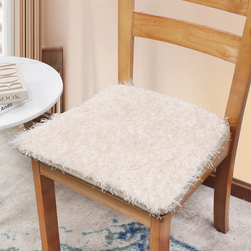 毛绒简约现代温暖毛绒椅垫防滑