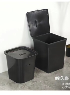 诱蜂桶方形带盖加厚黑色塑料桶野外引蜂招蜂桶捕捉蜜蜂收蜂笼蜂具