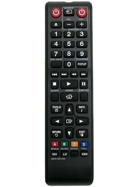 适用三星蓝光DVD遥控器BD-F5100 F5500 F6500 F7500 BD-J4500R