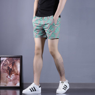 夏季新款三分裤男士短裤冰丝休闲裤男款矮个子五分裤男薄款沙滩裤