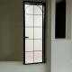 复古厕所门极窄铝合金玻璃门双玻卫生间门阳台厨房门平开门折叠门