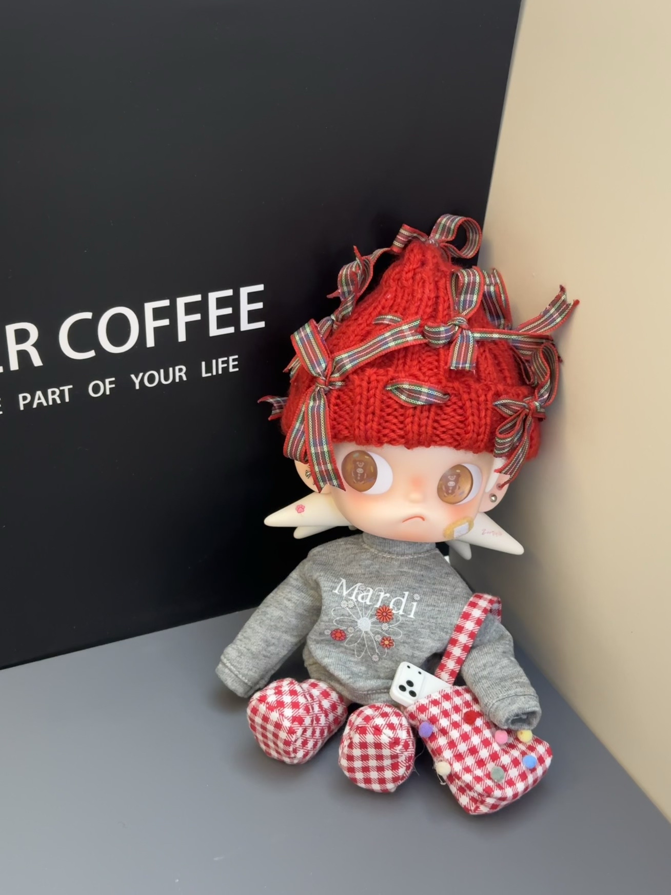 西瓜很甜Bjd自制噶子姐娃衣zsiga圣诞卫衣毛衣鞋子包包套装