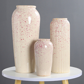 无孔陶瓷花瓶客厅插花装 饰摆件家用书房插鲜花水养高颜值餐桌玄关