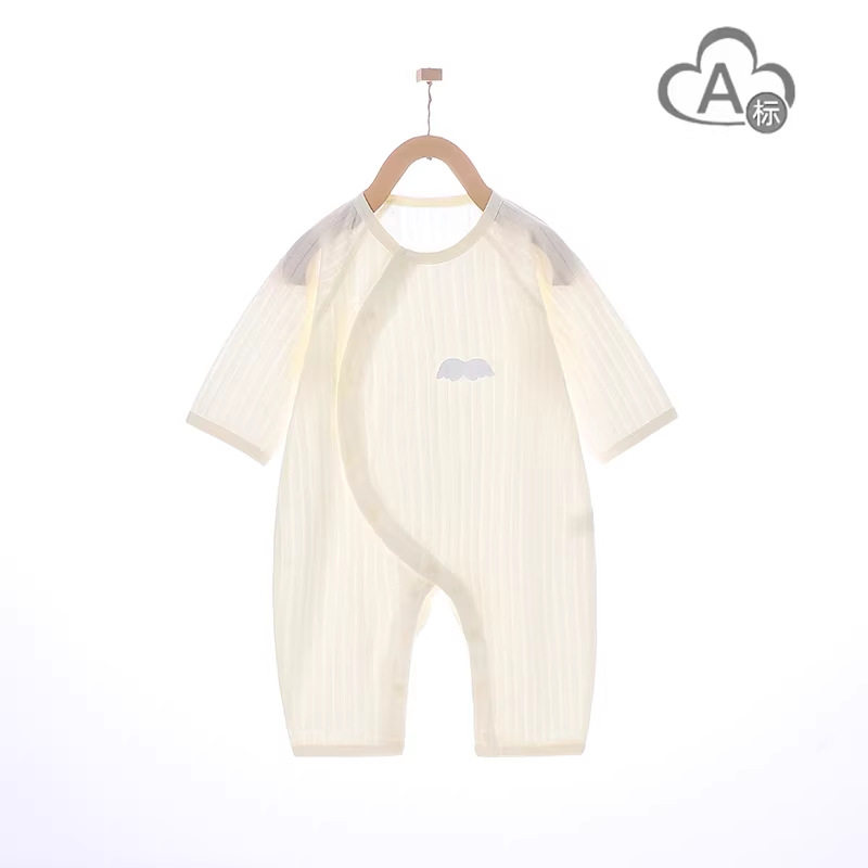 宝宝和尚服A类纯棉夏天衣服透气新生婴儿连体衣哈衣爬服安阳童装