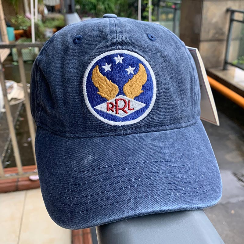 RRL Ami Khaki Cap men and women Baseball cap American style Retro pure cotton washing Do the old logo Embroidered Hatsin the Accessories/Leather belt/Hat/Muffler , Hat  category - from Buy2taobao.com to provide professional Taobao agent buy service