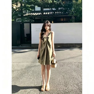 爆款中长款背心裙外穿独特漂亮无袖连衣裙女夏季2026新款今年流行