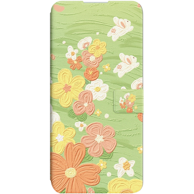 适用红米note15pro手机壳k90k80翻盖note14/13全包12/11pro女k40/50/60防摔新款10/9皮套保护套淡雅小花