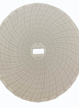 美国SUPCO温度记录仪打印纸CR87BCR87J圆图记录纸CR87-23