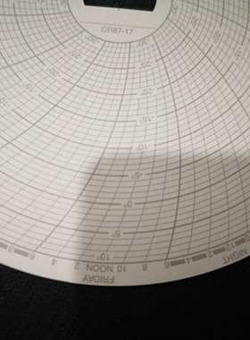 美国SUPCO温度圆图记录纸S20120F7 CR87-17 S3050C7 S045C24