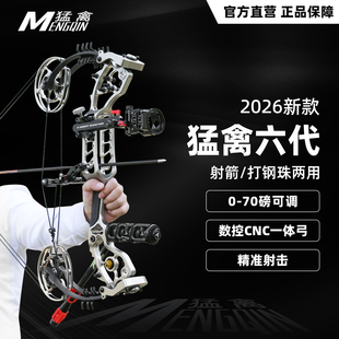 复合弓箭猛禽六6代高精度射击运动打钢珠射箭竞技比赛专用两用弓