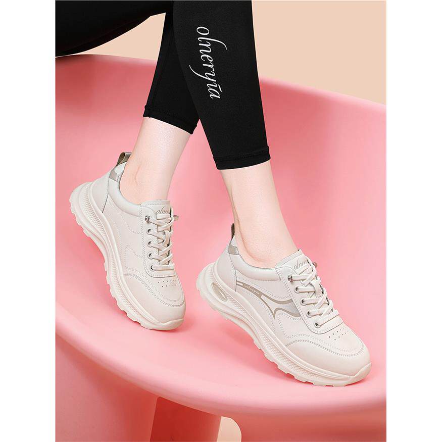 品牌鞋子女2026新款爆款春秋厚底软底旅游运动休闲小白鞋平底板鞋