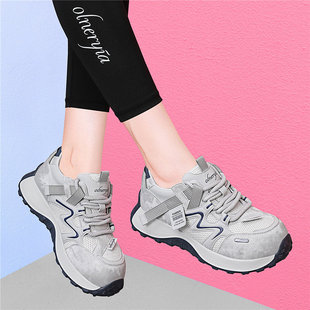 软底老爹鞋女2026新款春季不累脚运动休闲鞋舒适轻便户外旅游鞋子