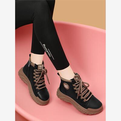 品牌低帮真皮马丁靴女2025