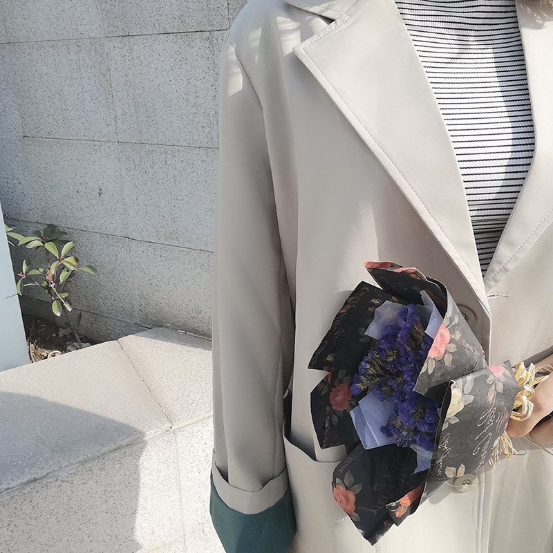 芥末绿外套宽松休闲西服