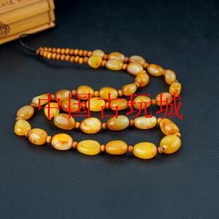 精品新疆和田玉籽料原石男士项链和田玉项链珠子精选玉石项链饰品