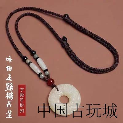 高端和田玉招财貔貅吊坠男女款玉坠转运如意玉佩项链玉石挂绳送礼