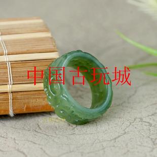 新疆和田玉镂空透气戒指女款冰种白玉指环羊脂级白玉鸭蛋青玉戒圈