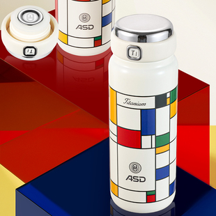 爱仕达梦 W保温杯纯钛内胆保温保冷370ml 离岸RWS37B18Q