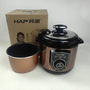 80DH5Q家用多功能4L不粘内胆机械旋钮单胆高压锅 韩派电压力锅HP