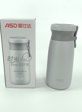 ASD/爱仕达保温杯RWS32B2QB-JH时光系列不粘简约304不锈钢泡茶杯