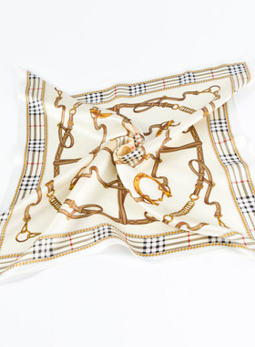 【清仓特惠】真丝小方巾 桑蚕丝素绉缎丝巾 马蹄皮条 J81015