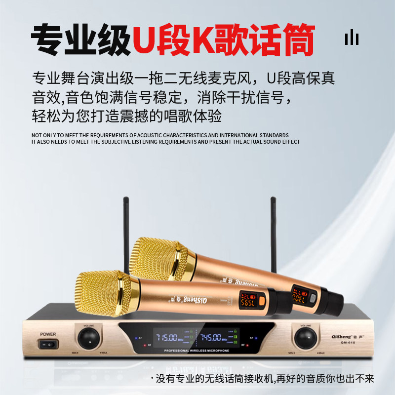 奇声高保真舞台无线话筒麦克风