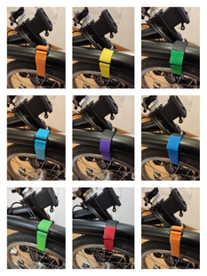 自行车 扎带 绑带 适用brompton 推行 折叠 魔术贴 防散架 小布