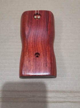 缅甸红花梨木二胡托实木二胡托长13厘米六方筒二胡托