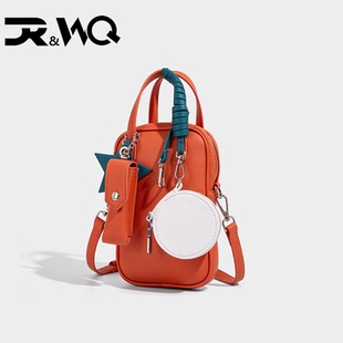 DR&WQ夏新款女包时尚百搭手机包小清新斜挎包单肩包时尚迷你小包