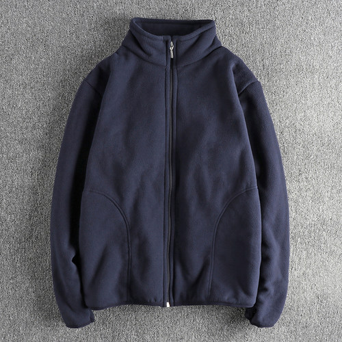 摇粒绒保暖加厚开衫卫衣男外套