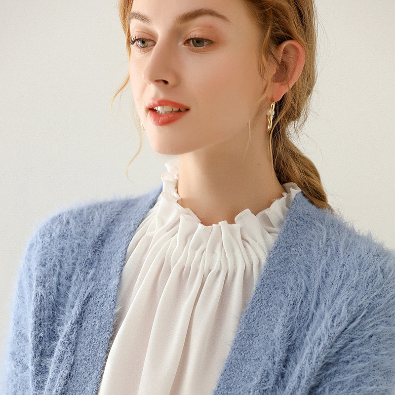 韩国镂空花边雪纺弹力内搭假衣领