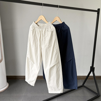 一等童品130-180中大童春夏防蚊裤男童凉感宽松休闲裤学生长裤子