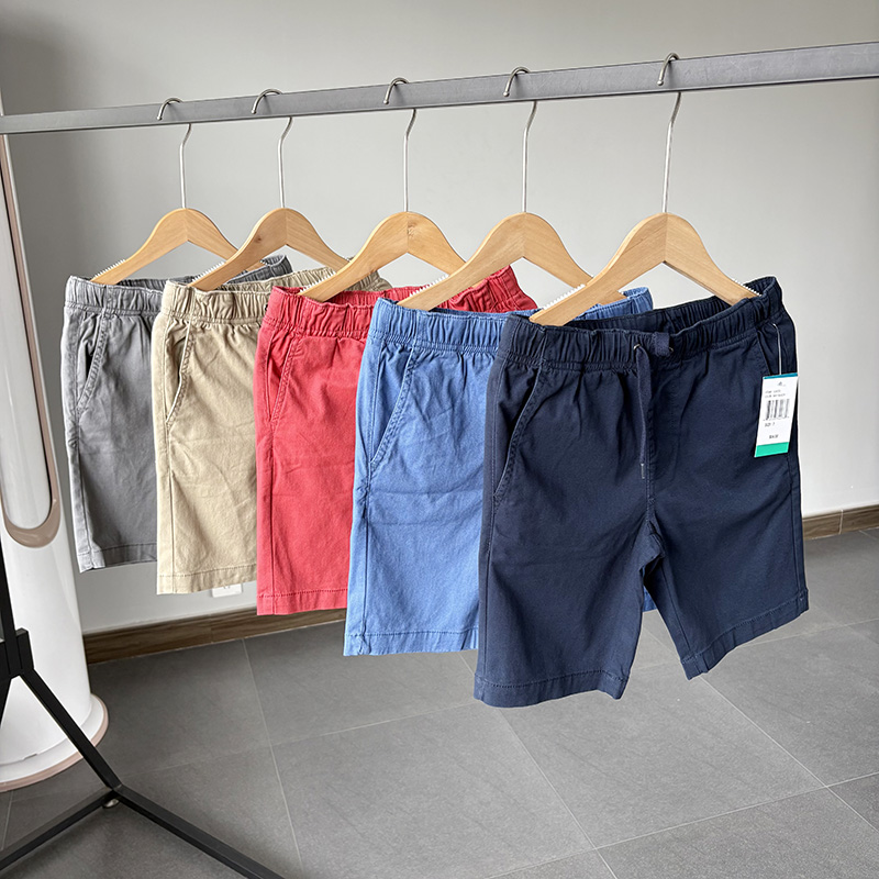 一等童品 120-160中大童青少年夏装纯棉工装短裤儿童裤子5分中裤