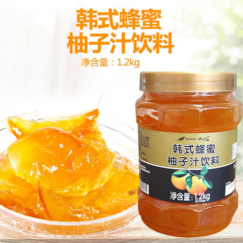 鲜活韩式柚子茶 冲饮饮料果酱 优果C花果茶韩式蜂蜜柚子茶酱1.2kg - 封面