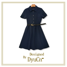 【蒂羽宸】2020新款夏季大牌同款天丝羊毛高定连衣裙 DYC98