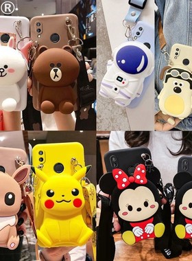 适用华为nova7手机壳卡通新款nova11零钱包nove10/9全包novo8por防摔nowa5/6硅胶nava4/3/2s后壳e女se外壳pro