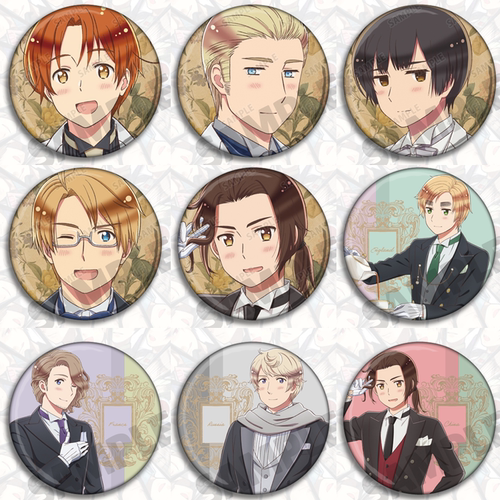 黑塔利亚动漫周边吧唧挂件徽章