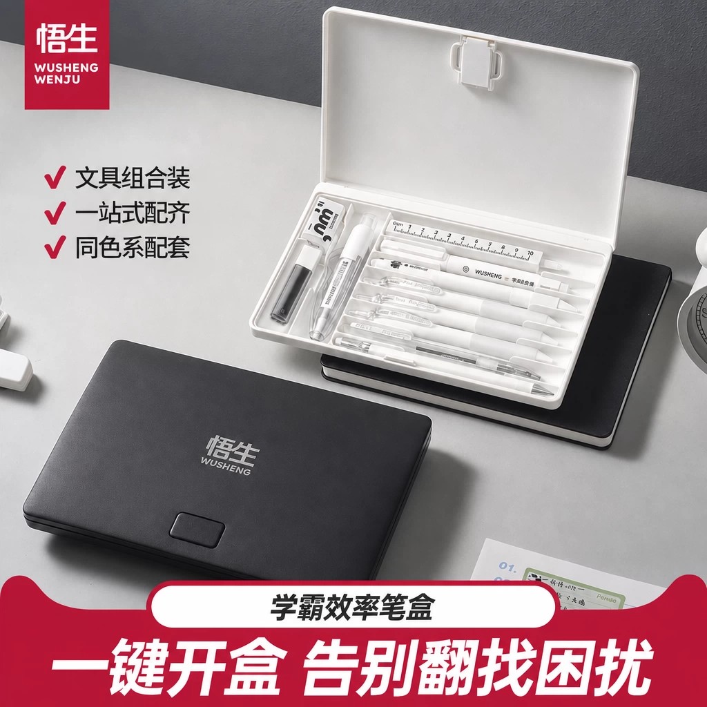 悟生学霸效率笔盒多功能黑科技图片