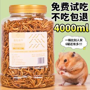 宠物零食粮观赏鱼面包虫干500克黄粉虫饲料营养仓鼠粮食冻干1m666