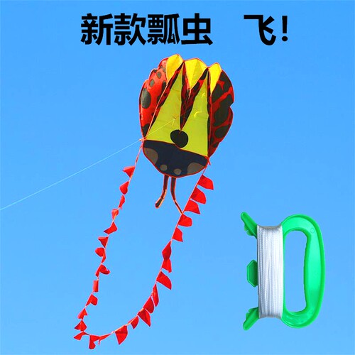 潍坊软体瓢虫风筝九天儿童易飞