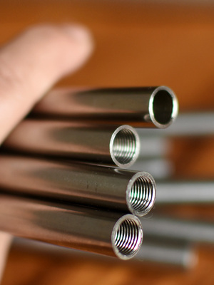 不锈钢两头M10内牙空心直杆